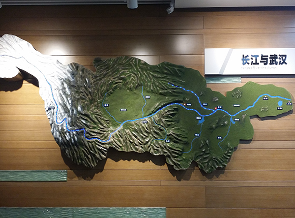 長江橫渡博物館壁掛沙盤制作